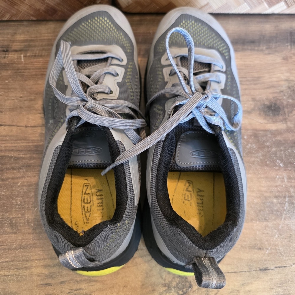 Keen® Men's Shoes Size 8.5EE Gray & Black Aluminum Safety Toe Work Shoe Tie - Picture 10 of 16